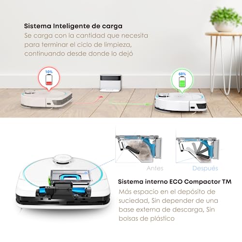 SMARTBOT Robot Odkurzacz i Myjki do mycia naczyń - 4 w 1 Odkurzacz - M - obrazek 5