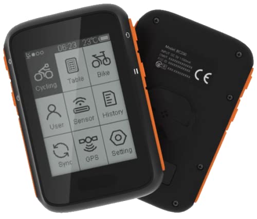 SmartLAB bike1 GPS komputer rowerowy z funkcją ANT i Bluetooth - duży wyświetlacz LCD 24 cala, licznik kilometrów i prędkościomierz rowerowy - obrazek 3