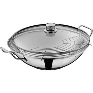 Wmf Party Wok, Stal Nierdzewna, Srebrny, 36 cm