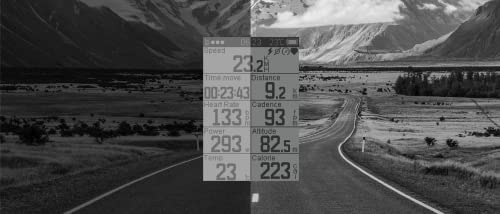 SmartLAB bike1 GPS komputer rowerowy z funkcją ANT i Bluetooth - duży wyświetlacz LCD 24 cala, licznik kilometrów i prędkościomierz rowerowy - obrazek 4