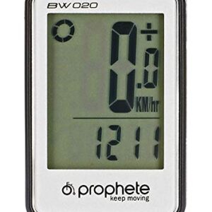 Prophete licznik rowerowy - 20 funkcji, duży wyświetlacz, prędkość, śr