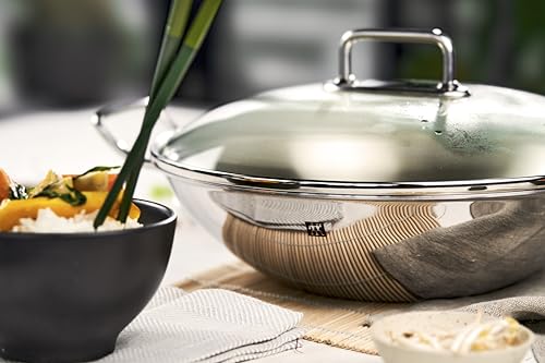 ZWILLING Wok, Inkl. Glasdeckel und herausnehmbaren Gittereinsatz, Indu - obrazek 2