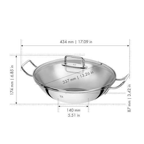 ZWILLING Wok, Inkl. Glasdeckel und herausnehmbaren Gittereinsatz, Indu - obrazek 4