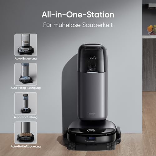 Eufy S1 Pro Robot Sprzątający Antracytowy 8000 Pa - Odkurzacz Automatyczny z Mocą 8000 Pa - obrazek 13