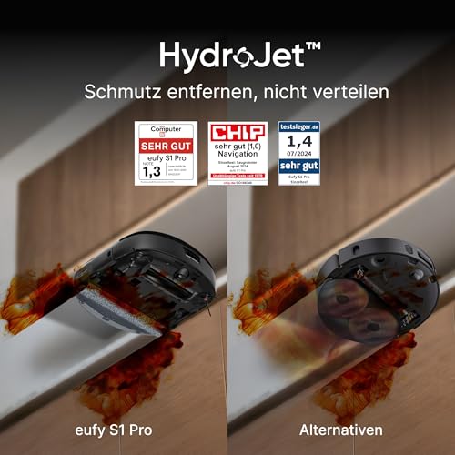 Eufy S1 Pro Robot Sprzątający Antracytowy 8000 Pa - Odkurzacz Automatyczny z Mocą 8000 Pa - obrazek 14