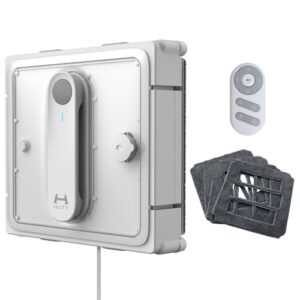 Robot do mycia okien HUTT W9 z mocą ssania 3800 Pa, 4 dyszami natryskowymi, zbiornikiem panoramicznym 150 ml, planowaniem drogi samochodu 13 - idealny do mycia płytek i luster