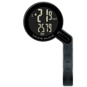 Cat Eye Uniseks Quick CTRS100W Komputer Rowerowy, Czarny (Czarny)