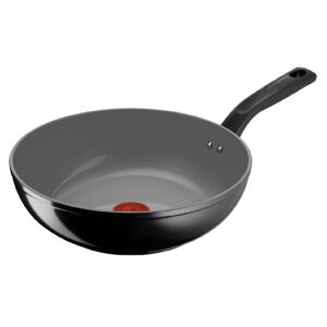 Lagostina Drop Wok 28 cm - nieprzywierająca powłoka ceramiczna, optymalne ślizganie, łatwe czyszczenie, ochrona środowiska, sygnał termiczny, bezpieczny, kompatybilny z indukcją