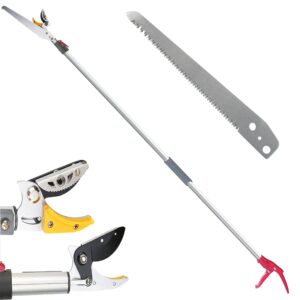 Sekatory ogrodowe FISHTEC teleskopowe 137-220 cm Piła do przycinania nadrzewnych - Rozgałęźnik - Stalowe ostrze - Aluminiowy uchwyt