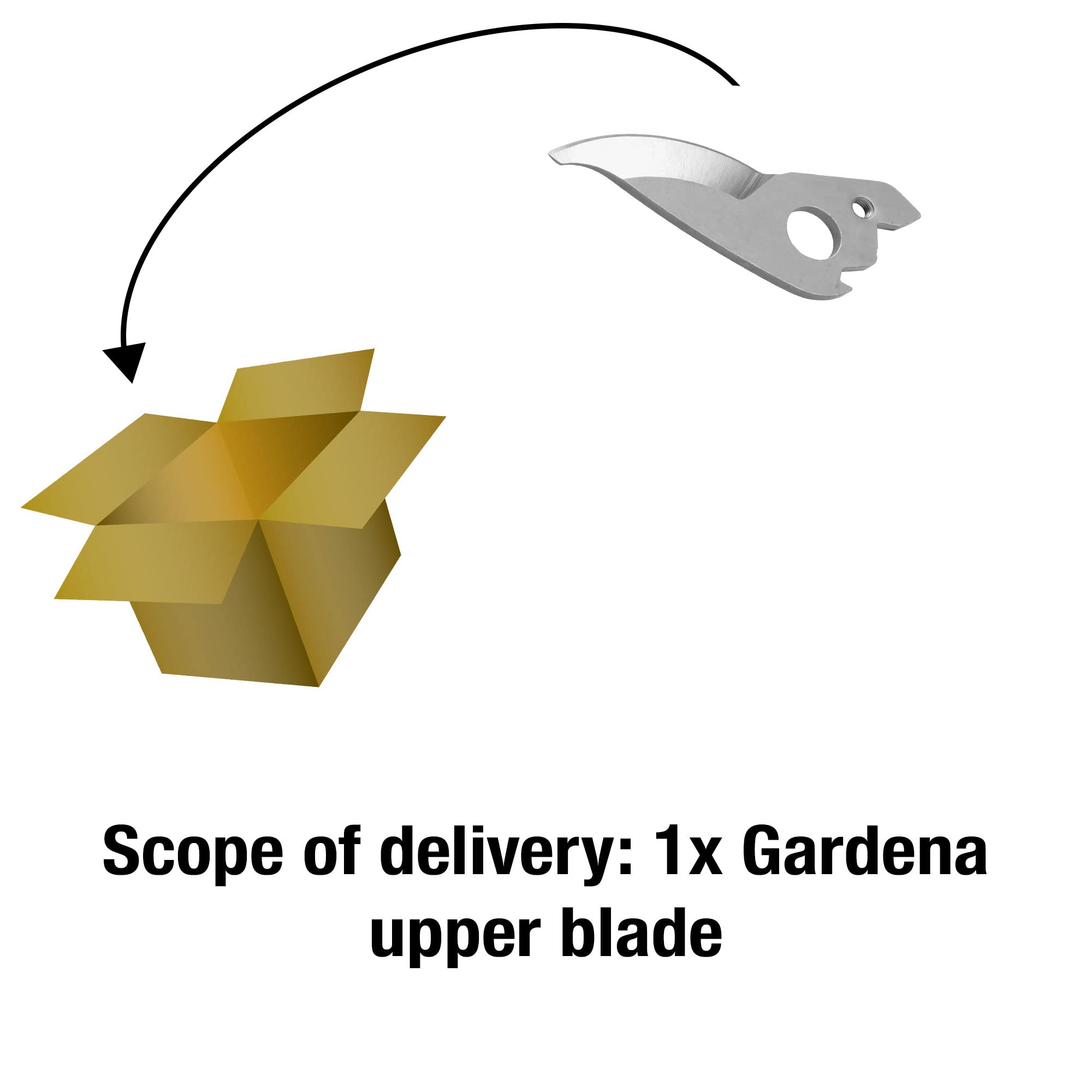 Gardena nóż górny: zapasowy nóż ze stali szlachetnej do sekatora ogrod - obrazek 2