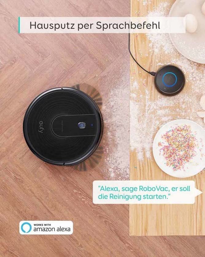 Eufy by Anker RoboVac 15C Robot Vacuum Cleaner z funkcją WLAN - Moc ssania 1300Pa, Cicha praca, Samodoładowujący się odkurzacz - obrazek 7