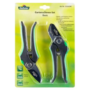 Zestaw nożyc ogrodowych Dehner: sekator Bypass i kowadełko - najlepsza jakość do ogrodu