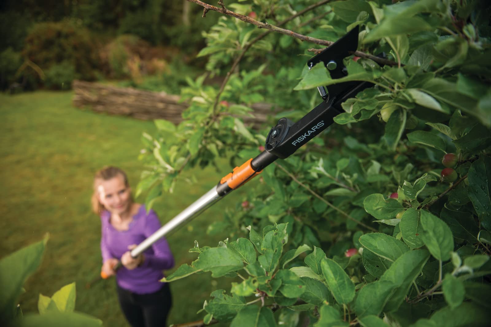 Fiskars Quikfit Sekator Ogrodniczy, Czarny/Pomarańczowy, Ø 3,2 cm - obrazek 2