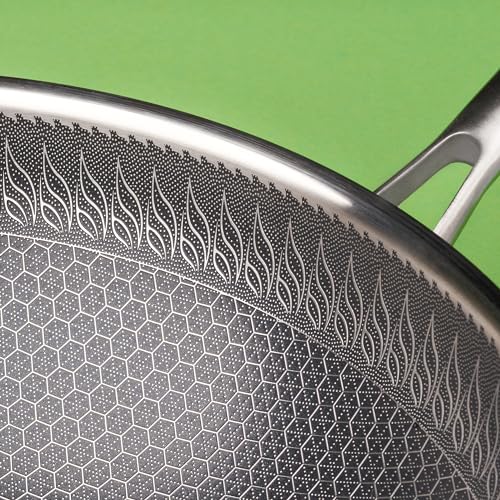 Reishunger Wok ze stali nierdzewnej | Średnica 32 cm | Ze szklaną pokr - obrazek 5