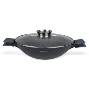 Tognana Ambiziosa Wok 32cm z pokrywą silikonową - Aromat i doniczki