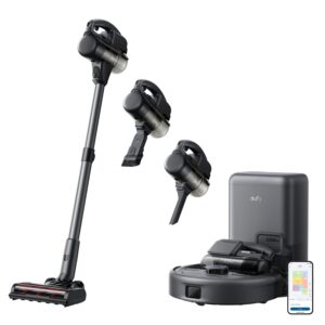 eufy Robot Vacuum 3w1 E20 - odkurzacz ręczny z drążkiem, ssanie do 30 000 Pa, filtracja AeroTurbo, unikanie przeszkód