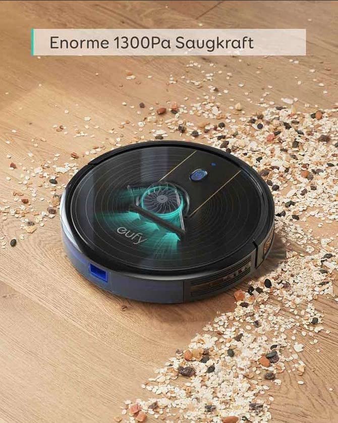 Eufy by Anker RoboVac 15C Robot Vacuum Cleaner z funkcją WLAN - Moc ssania 1300Pa, Cicha praca, Samodoładowujący się odkurzacz - obrazek 6