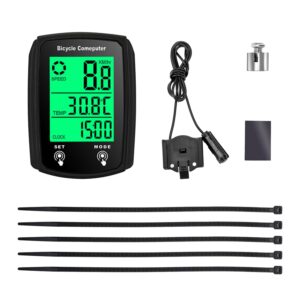 Zestaw liczników kilometrów rowerowych z magnesem i podświetleniem - akcesoria rowerowe