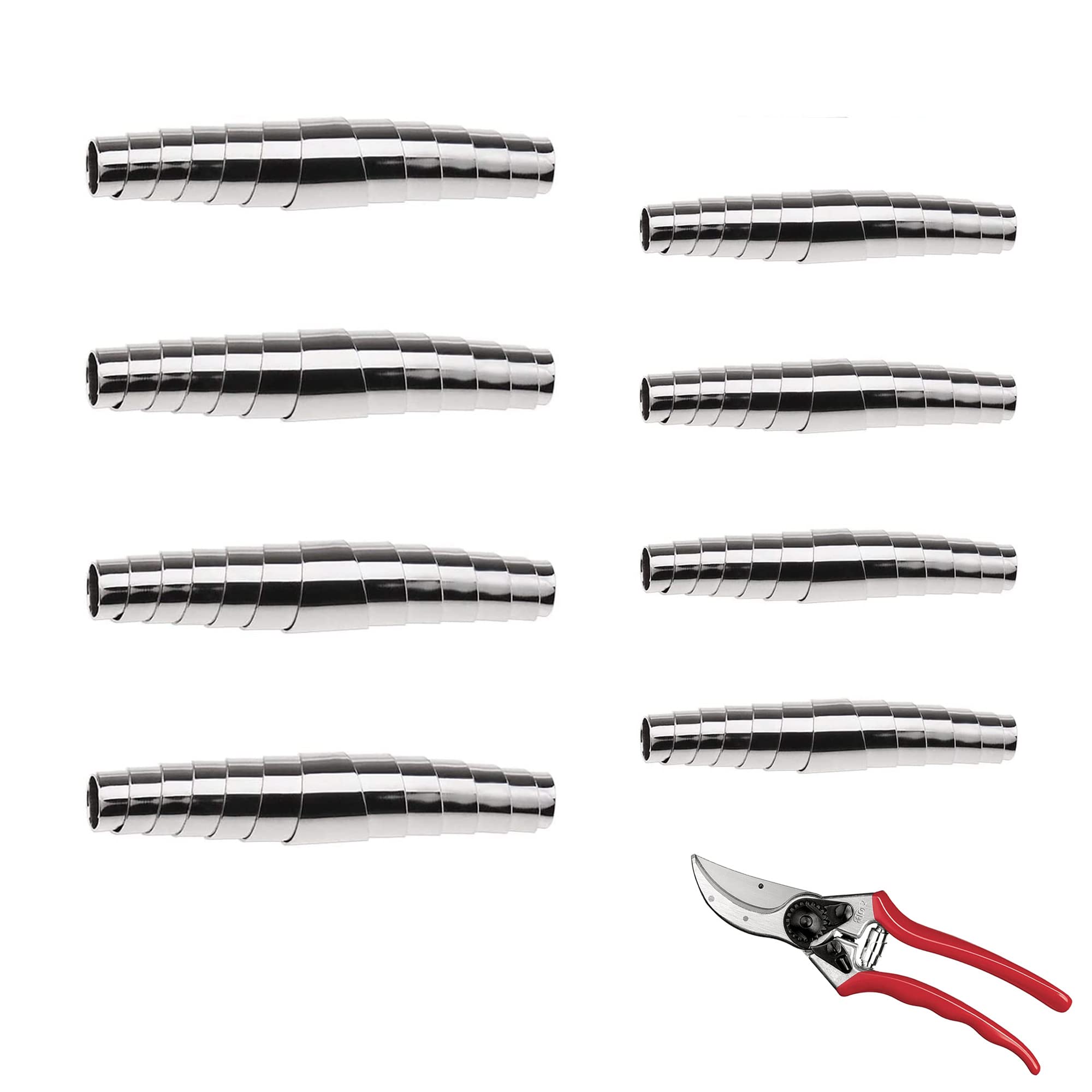 Zestaw 8 sprężyn zapasowych do sekatorów - Akcesoria ogrodnicze poprawiające wydajność cięcia