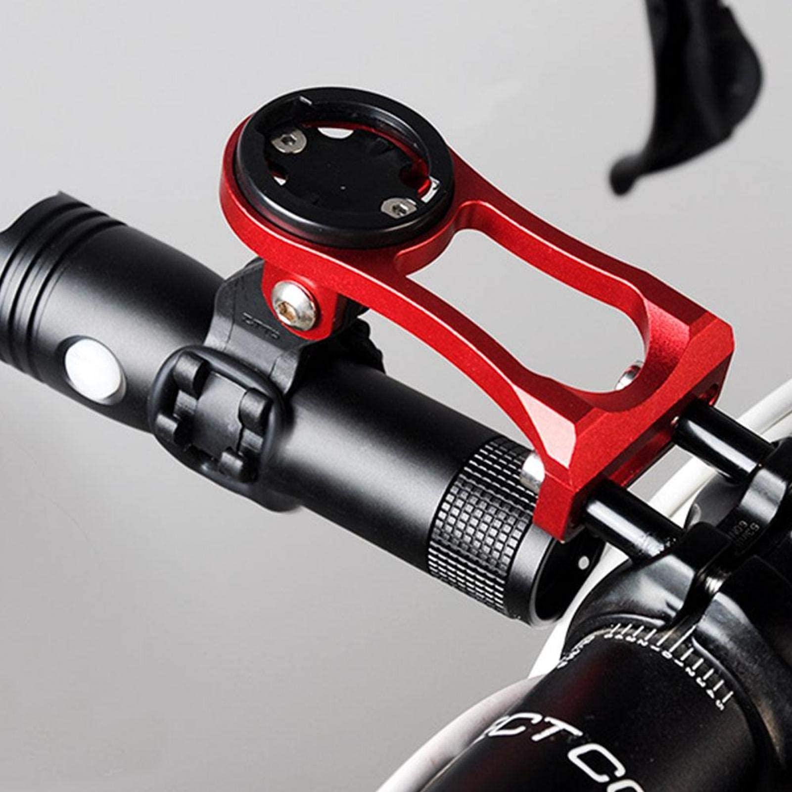 Uchwyt rowerowy metalowy do komputera GPS Garmin Cateye Bryton (czerwony) - obrazek 4