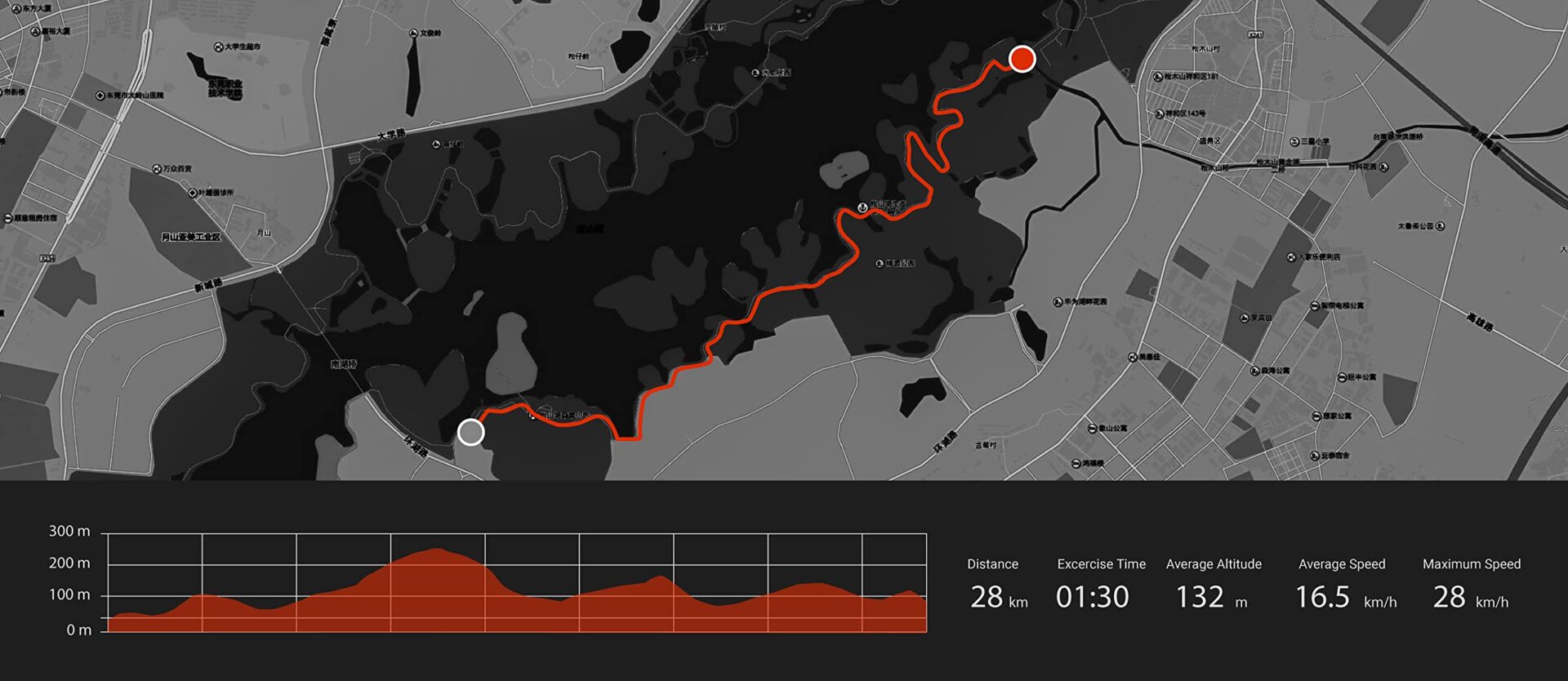 SmartLAB bike1 GPS komputer rowerowy z funkcją ANT i Bluetooth - duży wyświetlacz LCD 24 cala, licznik kilometrów i prędkościomierz rowerowy - obrazek 2