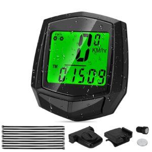 Komputer rowerowy bezprzewodowy Kasanni 24 funkcje IP54 wodoszczelny z podświetleniem automatycznym