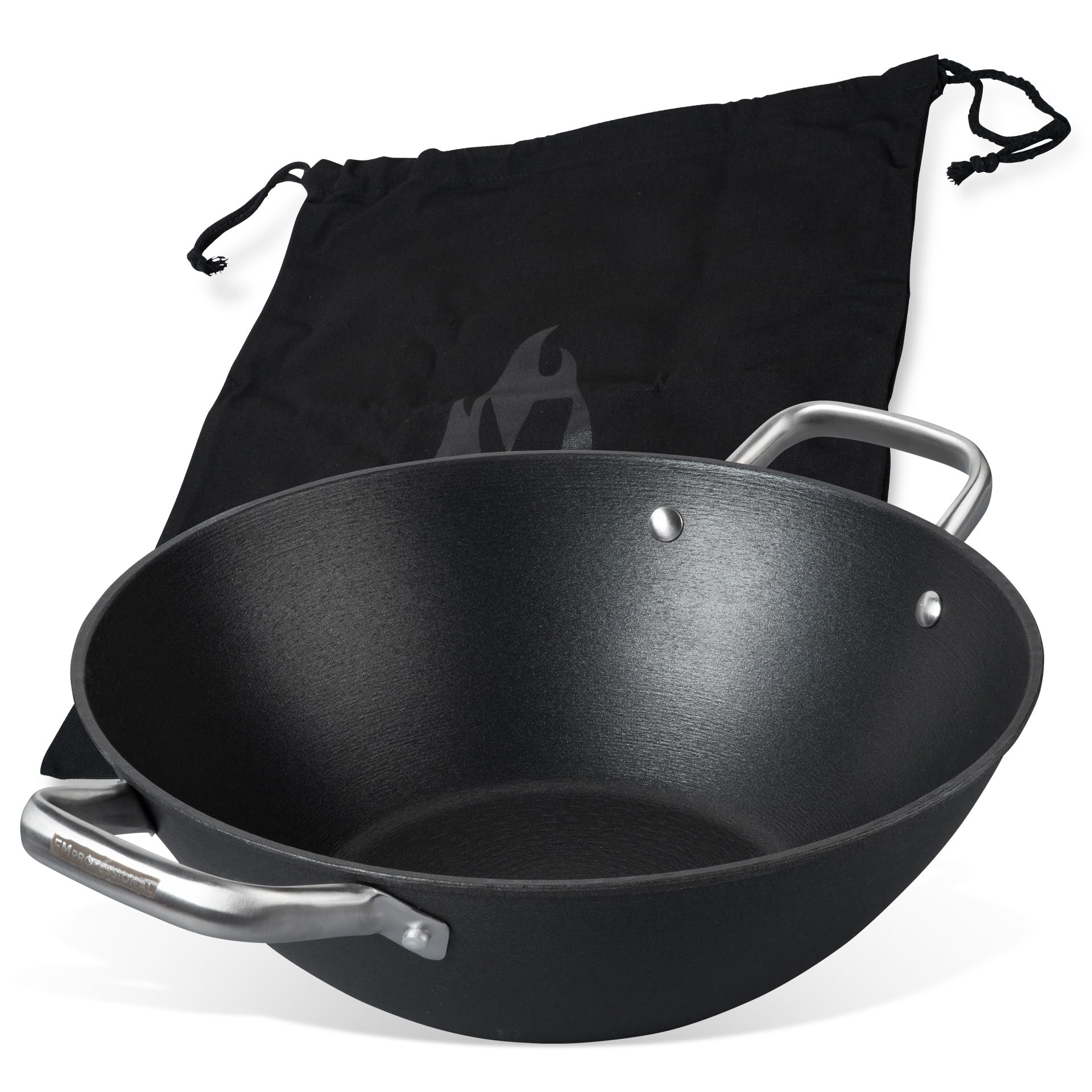 FMProfessional Force Wok z żeliwa 32 cm - patelnia wok z Optymalnej ja