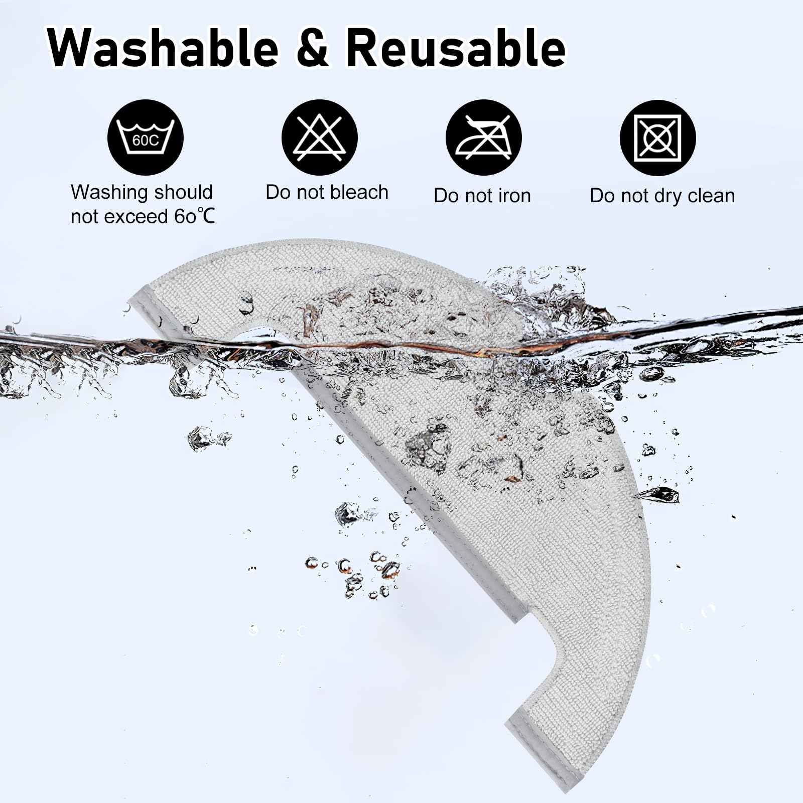 Podkładki do mopa dla Dreame Bot Z10 Pro L10 Plus - 10 szt - obrazek 6