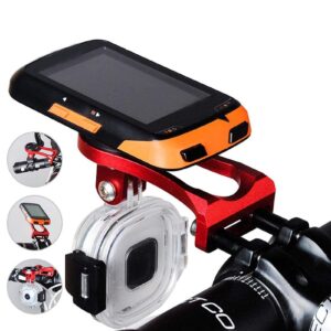 Uchwyt rowerowy metalowy do komputera GPS Garmin Cateye Bryton (czerwony)