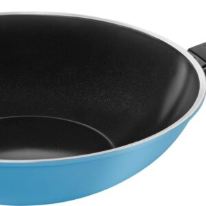 Wok Ballarini 28 cm niebieski aluminium okrągły - najlepsza jakość