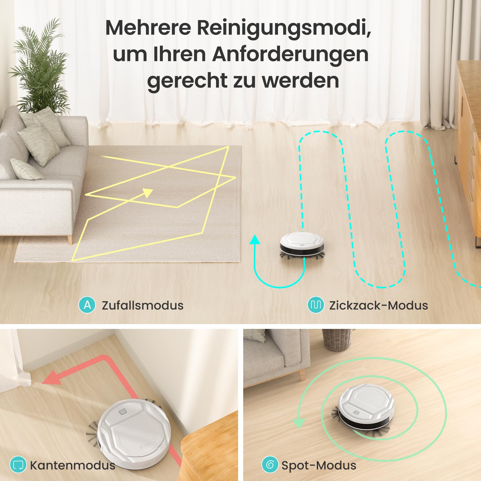 Robot odkurzający LEFANT 79 mm sterowany aplikacją, cicha praca, kompatybilny z Alexa, profesjonalna dysza ssąca, idealny do sierści zwierząt - SEO optymalizacja - obrazek 8