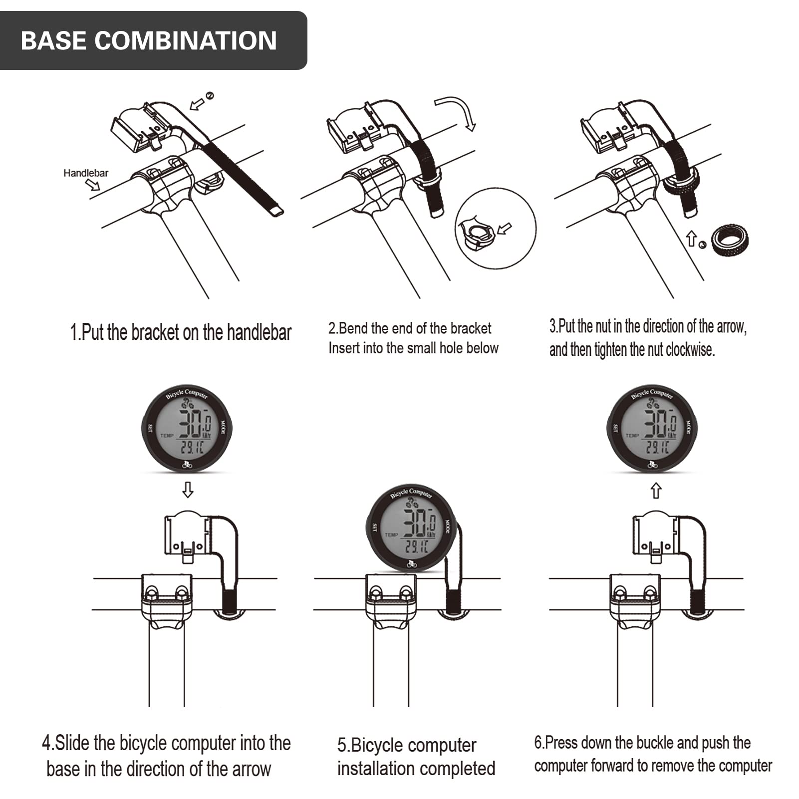 Irfora Bezprzewodowy rower wodoodporny licznik kilometrów rowerowy wie - obrazek 5