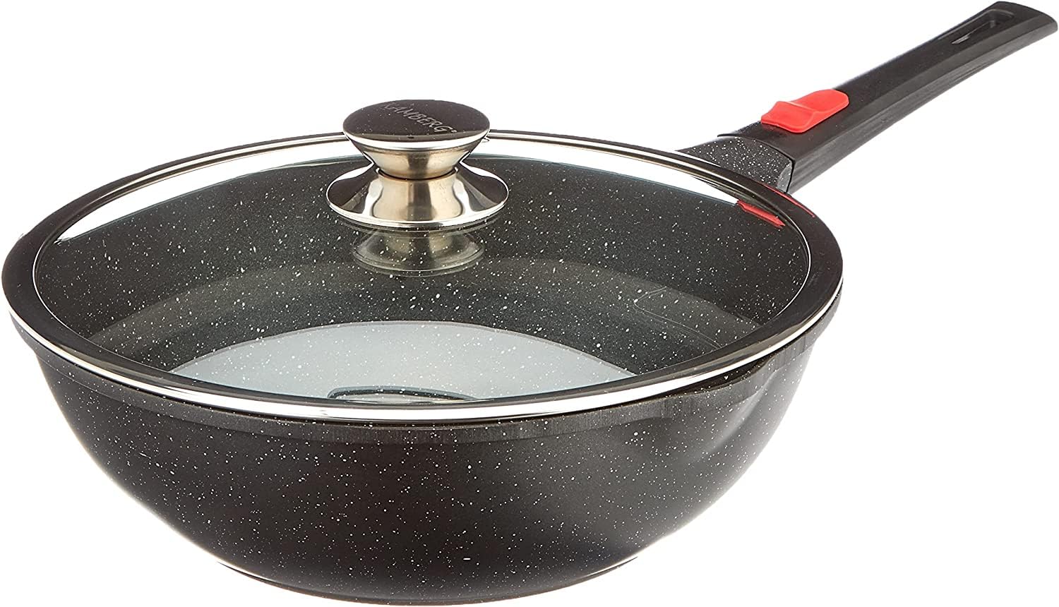 Kamberg 0008056, Wok, 28 Cm, Zdejmowany Uchwyt, Stop Aluminium, Powłok