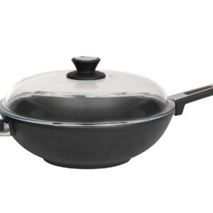 SKK Patelnia żeliwna typu wok 2761, średnica 32 cm, patelnia z powłoką