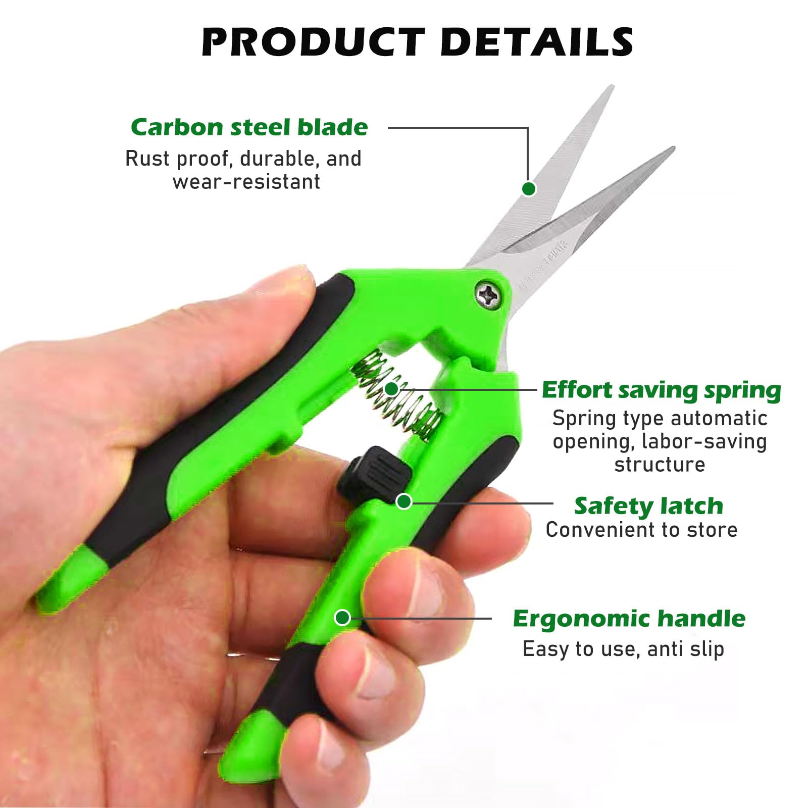 Zestaw 4 małych nożyczek do przycinania - Sekatory ogrodowe bonsai - obrazek 5