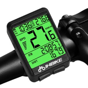 Licznik Rowerowy Bezprzewodowy MAOZHBO IP54 Wodoodporny z Wyświetlaczem LCD - Automatyczny Start/Stop, Licznik Kilometrów i Prędkości Drogowej