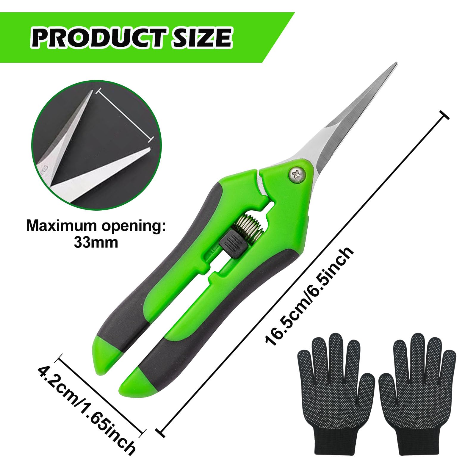 Zestaw 4 małych nożyczek do przycinania - Sekatory ogrodowe bonsai - obrazek 7