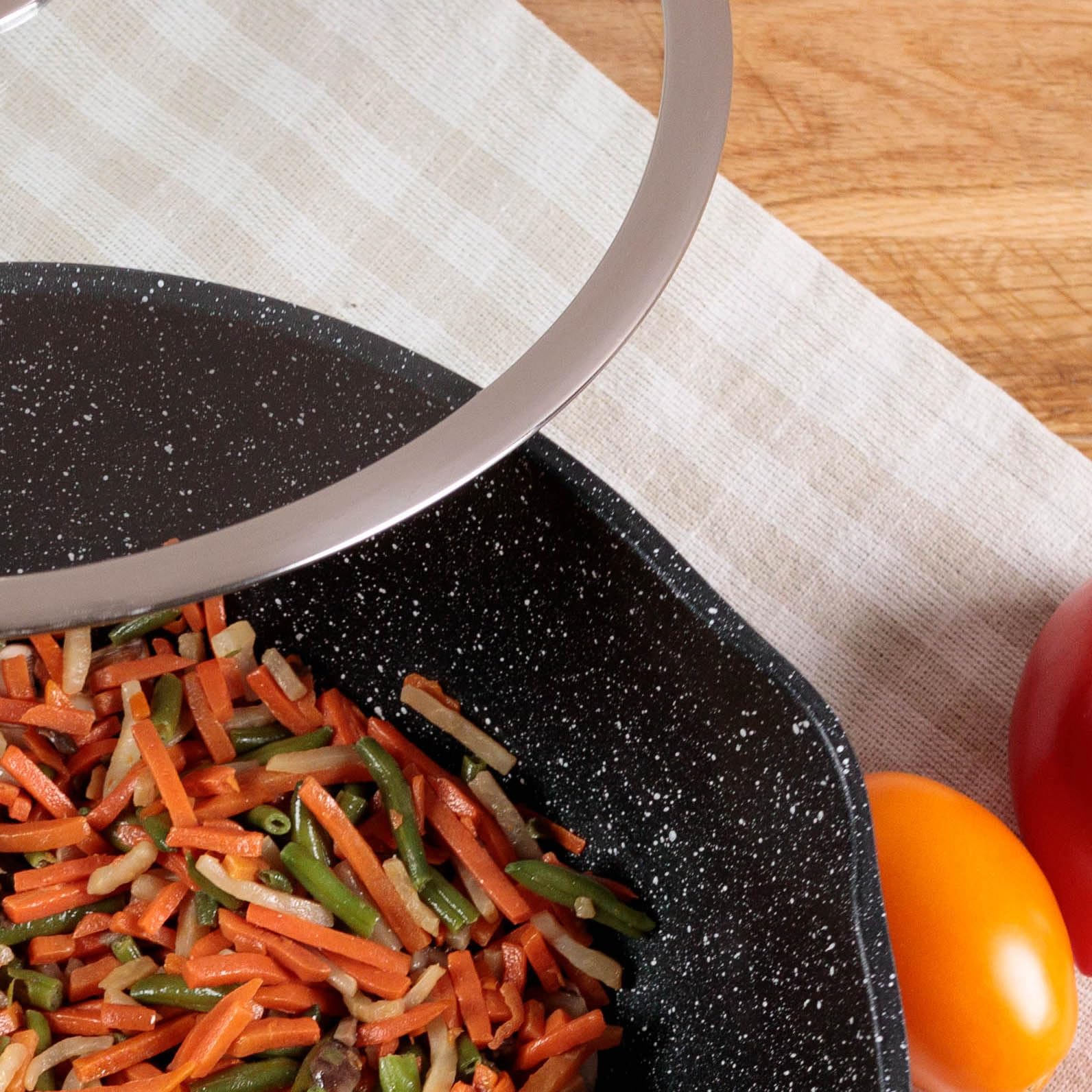 Kamberg 0008056, Wok, 28 Cm, Zdejmowany Uchwyt, Stop Aluminium, Powłok - obrazek 2