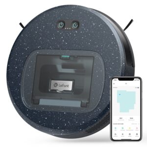 Robot odkurzający Lefant F1 5000 Pa 28x69 z Wi-Fi/App, boczną szczotką, pojemnikiem 600 ml, 250 minut pracy, cichy - idealny do sierści zwierząt