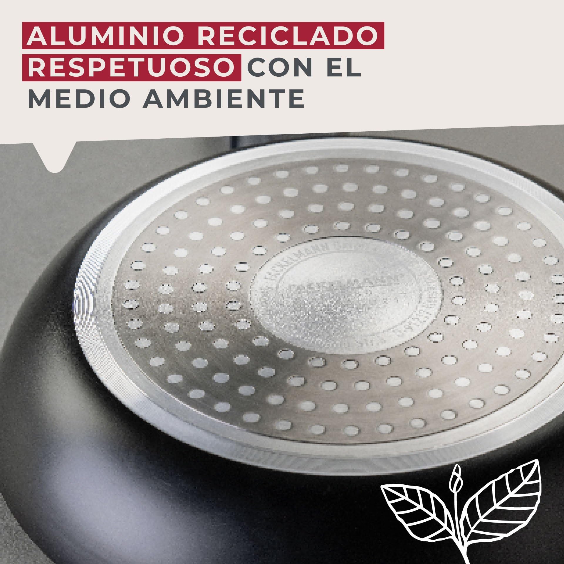 Fackelmann Statement patelnia wok 28 cm - ceramiczna patelnia wok - pa - obrazek 3