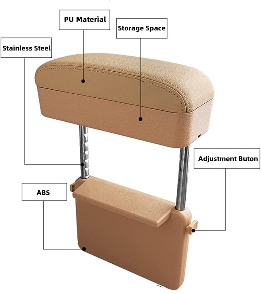 Podłokietnik samochodowy Qirc - ochraniacz na konsolę środkową, przedłużacz łokcia i przedramienia, podparcie nadgarstka - czarna - obrazek 4