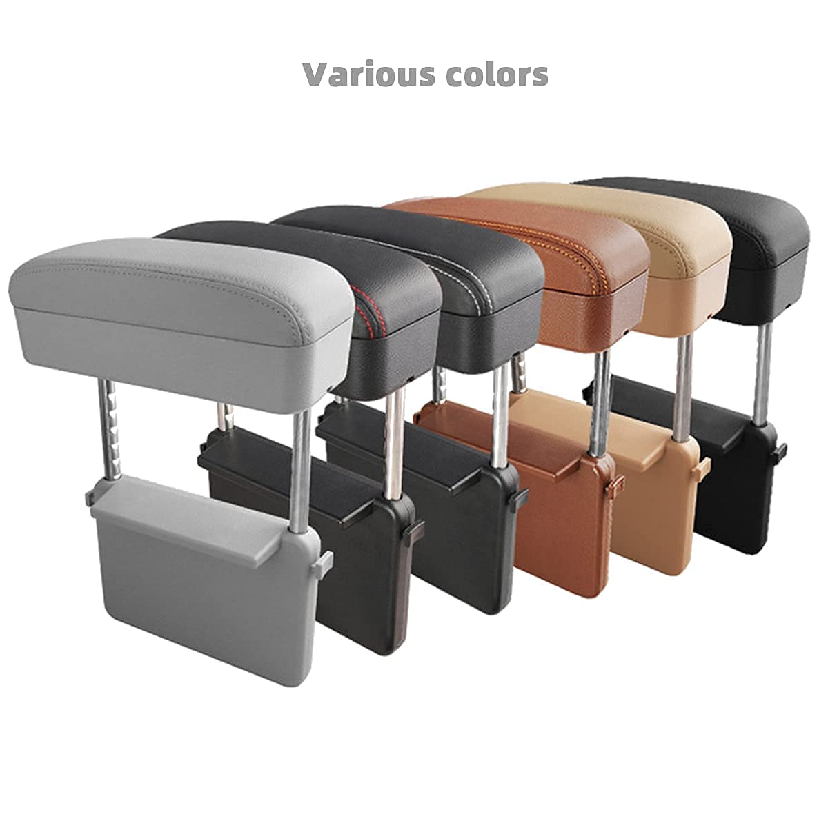 Podłokietnik samochodowy Qirc - ochraniacz na konsolę środkową, przedłużacz łokcia i przedramienia, podparcie nadgarstka - czarna - obrazek 2