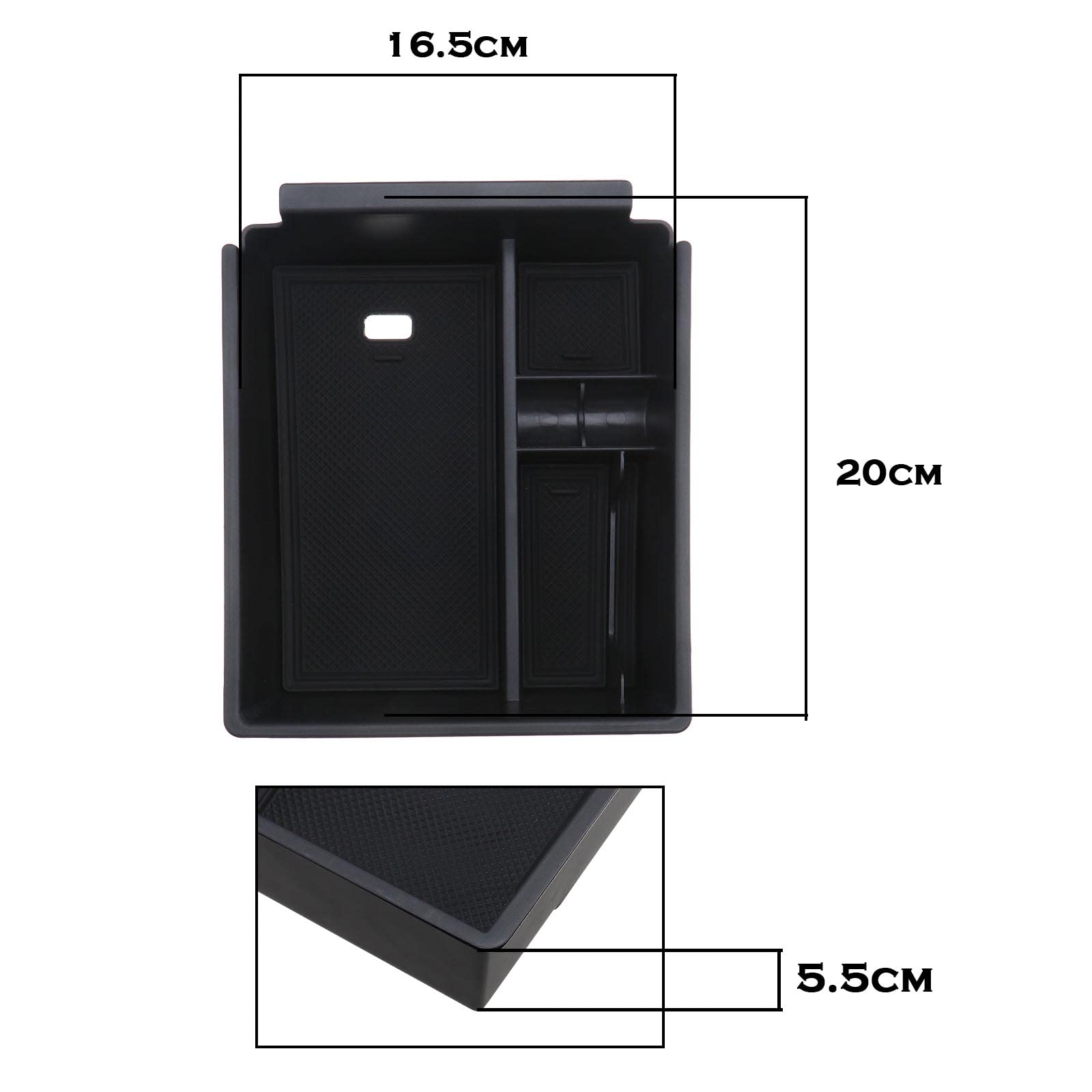 Podłokietnik samochodowy do Hyundai Tucson NX4/Hybrid 2021-2022 - EMSea, 3 gumowe maty - obrazek 5