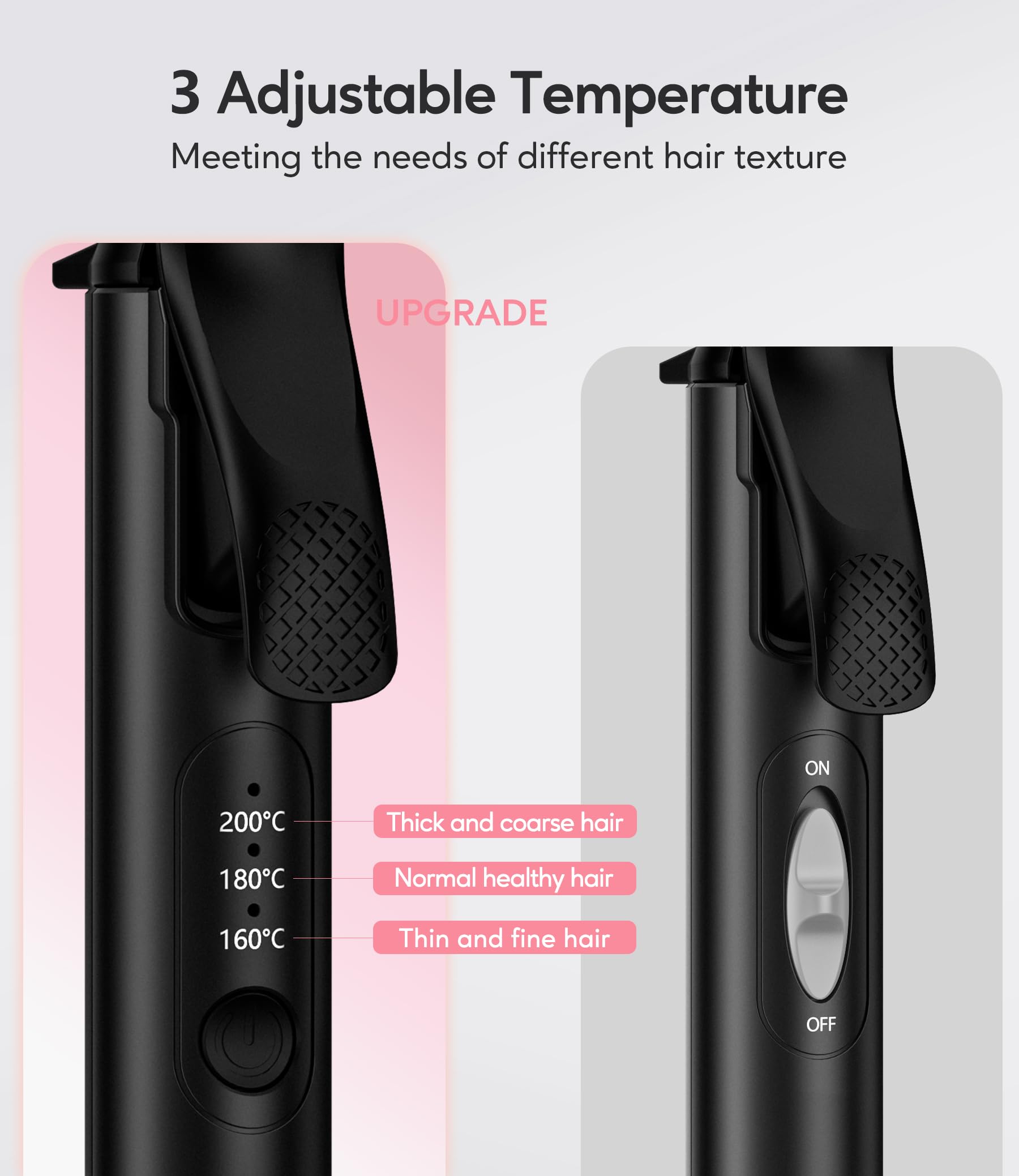 Podróżna lokówka 25 mm z olejkiem arganowym i regulowanymi temperaturami - obrazek 5