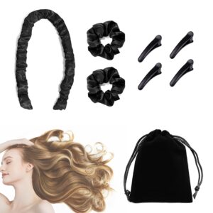 3 szt. miękkich opasek do zwijania włosów + lokówka do spania + narzędzia do stylizacji DIY + 4 klipsy z kaczym dziobem + torba - do średnich i długich włosów