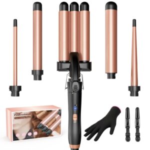 BESTOPE MIX Lokówka do włosów, 5 w 1, 3 beczki, z różnymi końcówkami,