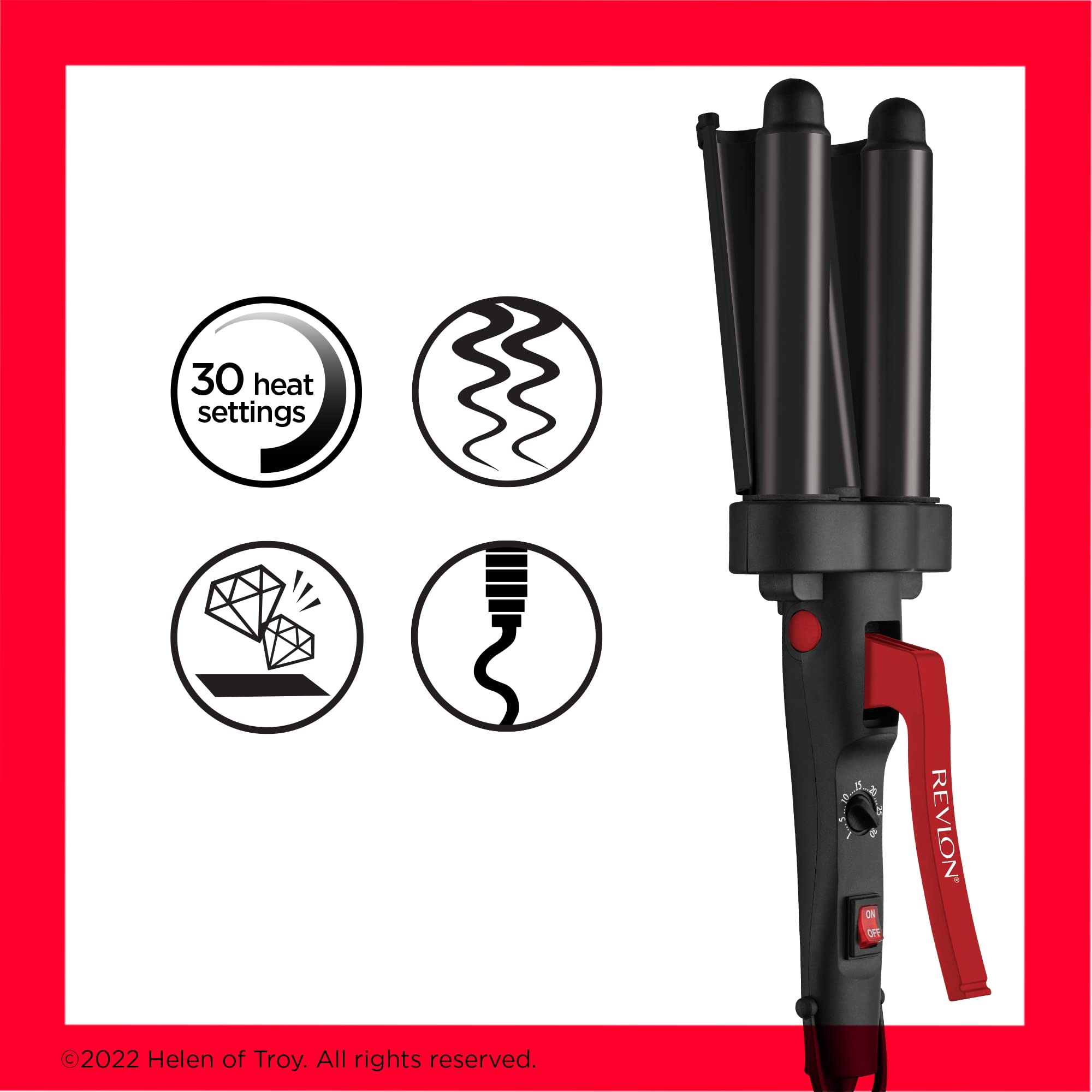 Falownica do włosów Revlon Wave Master Jumbo Waver (trzy bardzo duże w - obrazek 6