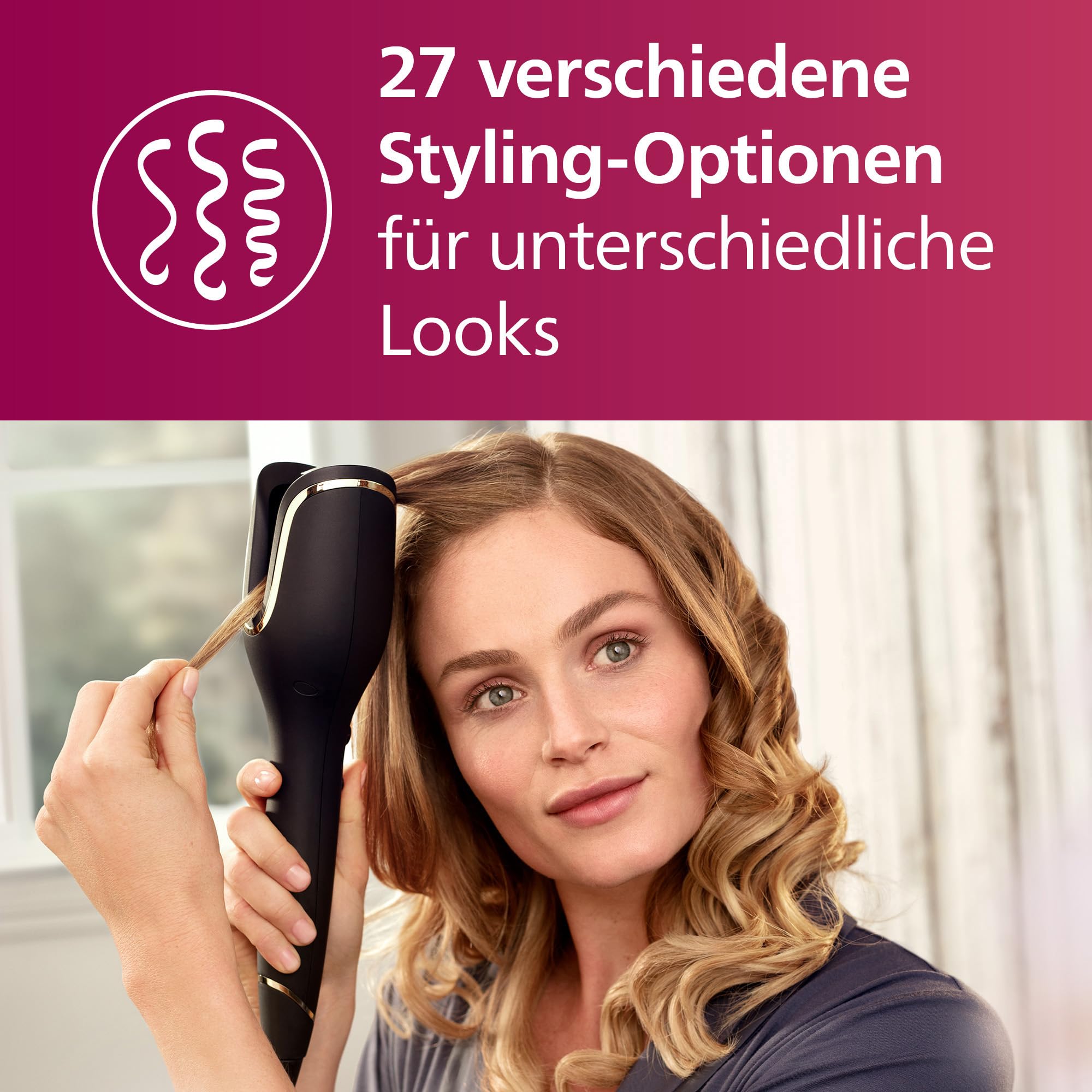 Philips Lokówka Auto Curler z serii 8000, lokówka do włosów, 27 różnyc - obrazek 3