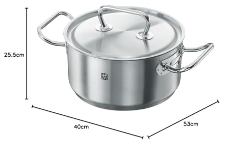 ZWILLING Kochtopf-Set, 5-tlg., 4 Deckel, Induktionsgeeignet, Edelstahl - obrazek 2