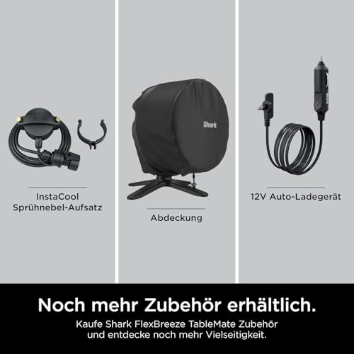 Shark FlexBreeze TableMate Wentylator bezprzewodowy wewnętrzno-zewnętr - obrazek 3